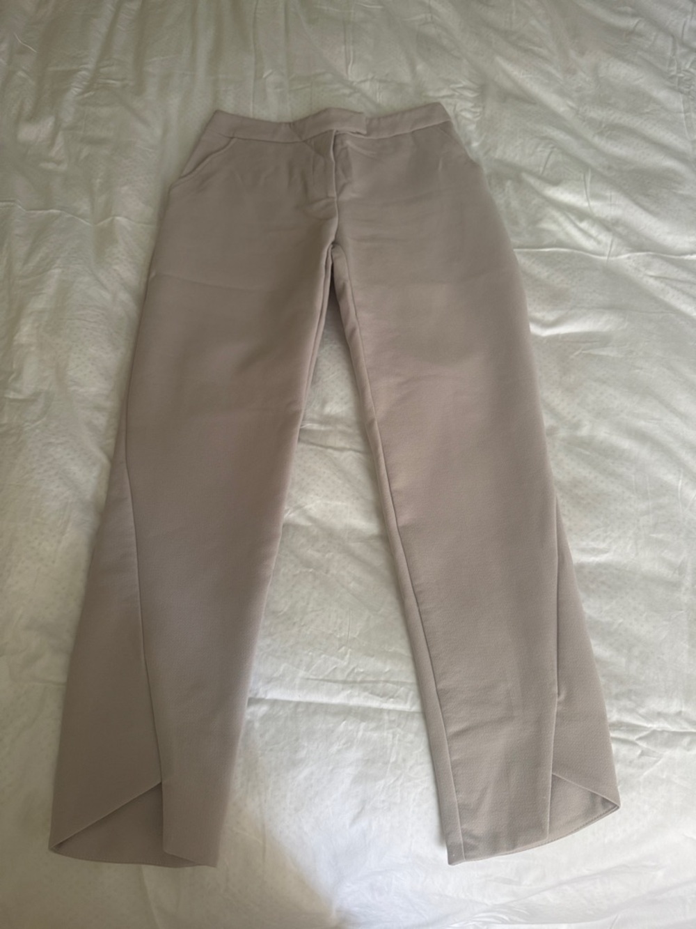 Straight Leg Women's Pants in Light Taupe